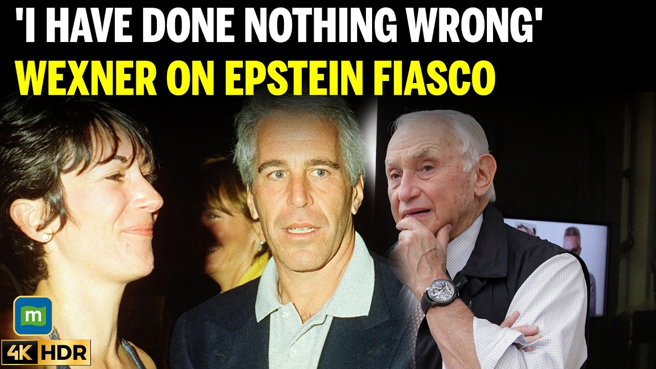 Press conference after Les Wexner testifies about relationship with Epstein