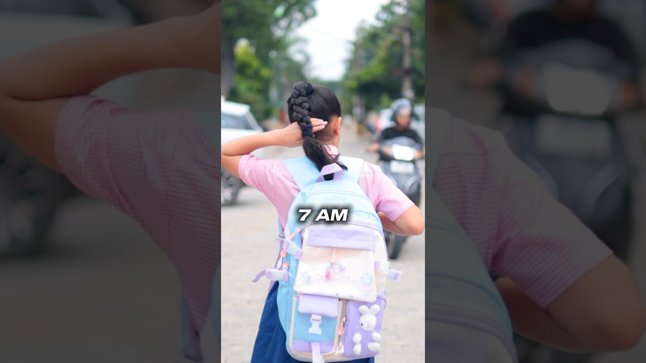 7 AM: Student 🎒 | 7 PM: Athlete 🏋️&zwj;♀️