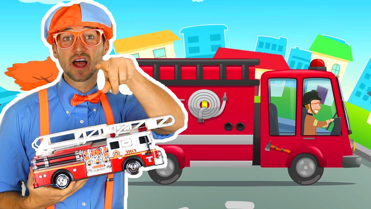 Fire Truck song! | Educational vehicle Songs | Blippi!