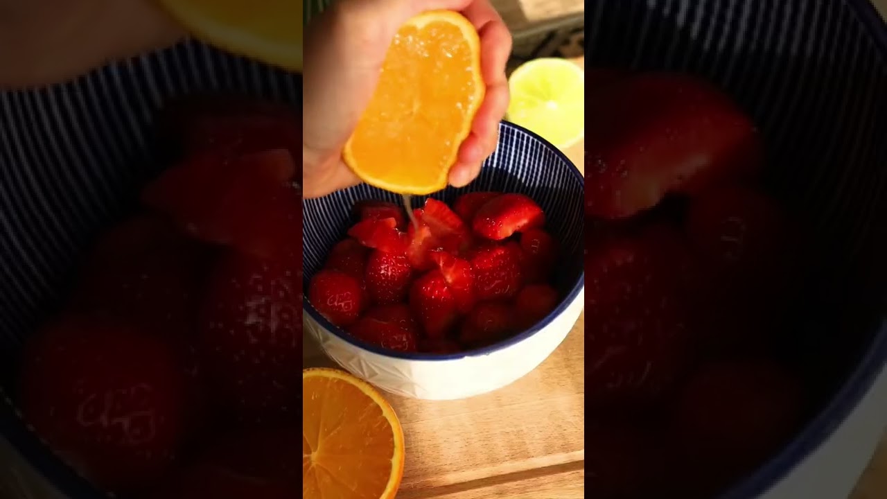 Salade de fraises rapide #shorts