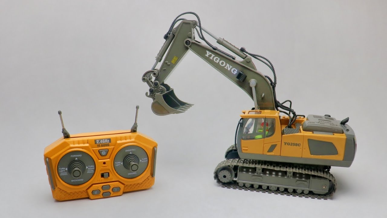 RC EXCAVATOR YIGONG AGES6+ 11CH UNBOXING & TEST VIDEO !!