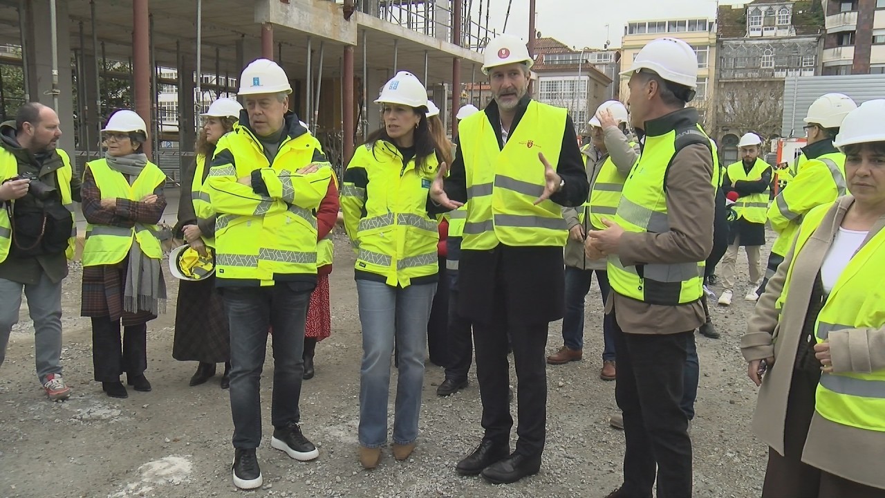 As obras do centro de saúde de Vilagarcía recuperan o ritmo trala sucesión de temporais