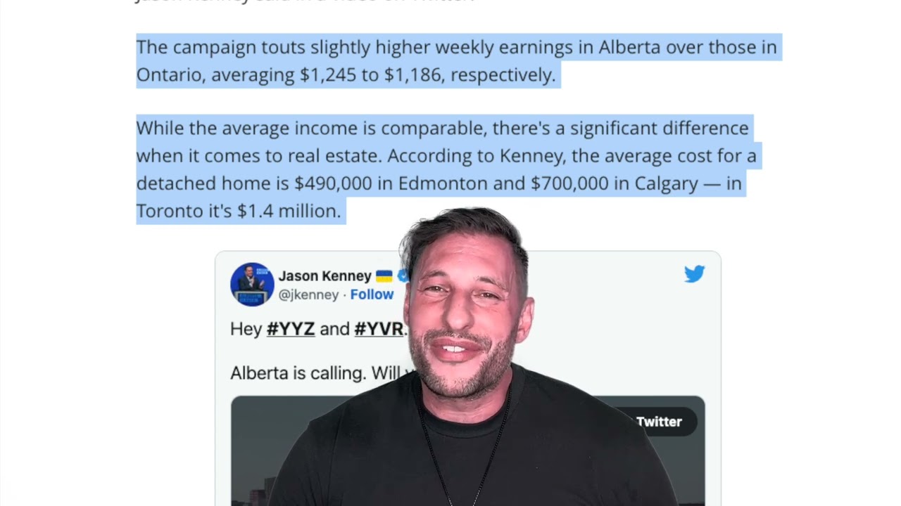 CBC article: Priced out of Toronto's housing market? Alberta wants you to turn your eyes west