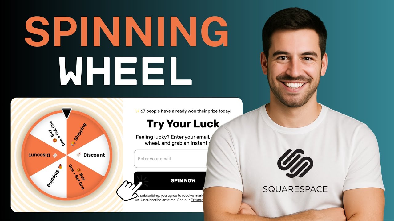 How to Add Spinning Wheel in Squarespace [STEP BY STEP]