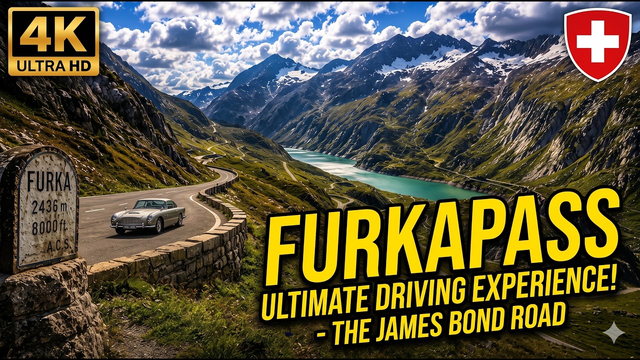🚗 Driving Switzerland's MOST Famous Mountain Pass! 🇨🇭 | Furka Pass James Bond Road 4K