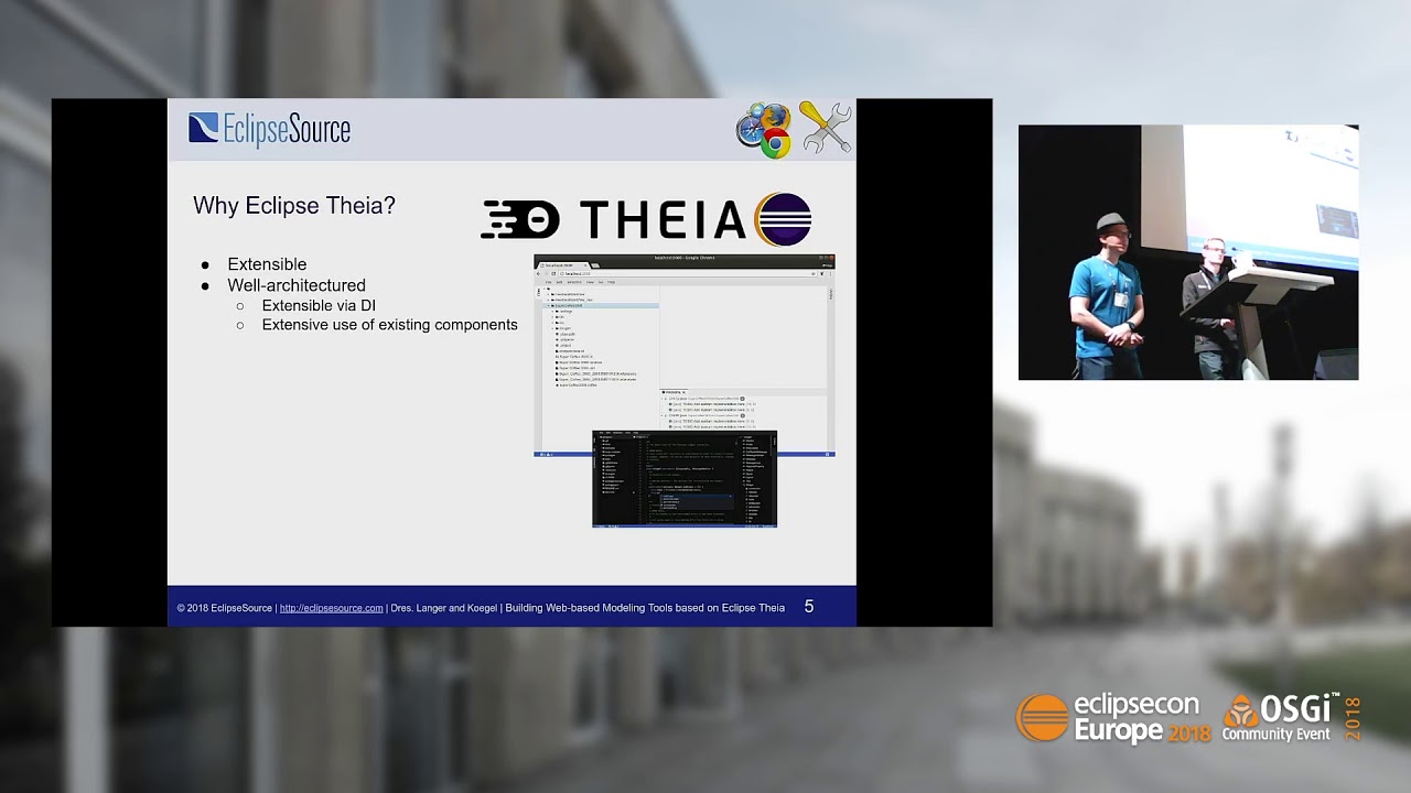 Building Web-based Modeling Tools based on Eclipse Theia | EclipseCon Europe 2018