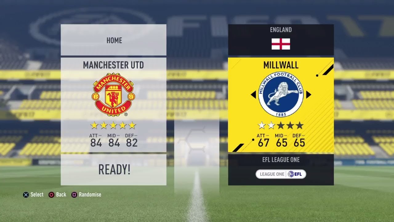 FIFA 17 manchester united vs Millwall
