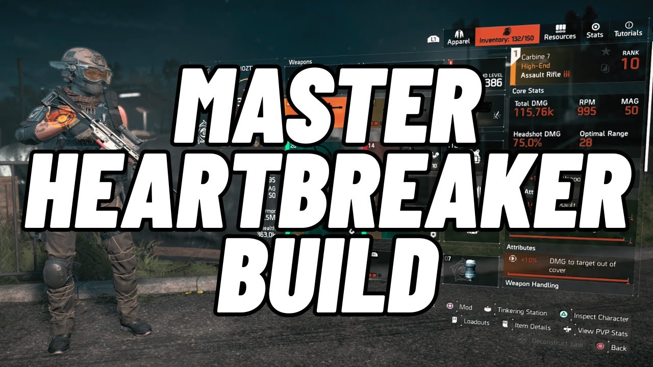 Сборка Heartbreaker для уровня сложности Solo Master — кульминационная миссия «Пакт» — The Divisi...