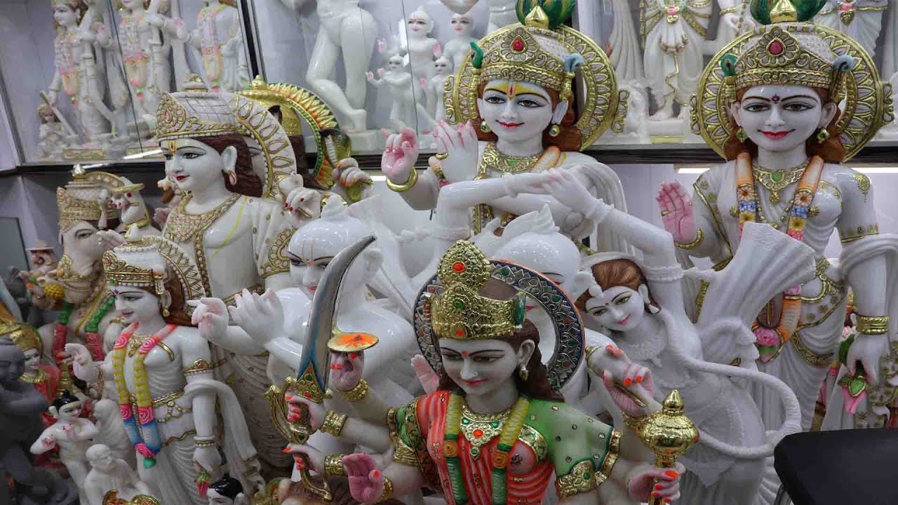 Best White Stone Murti Market In Kolkata  শ্চিমবঙ্গের সবচেয়ে বড় পাথরের মূর্তির বাজার  Gupta Marble