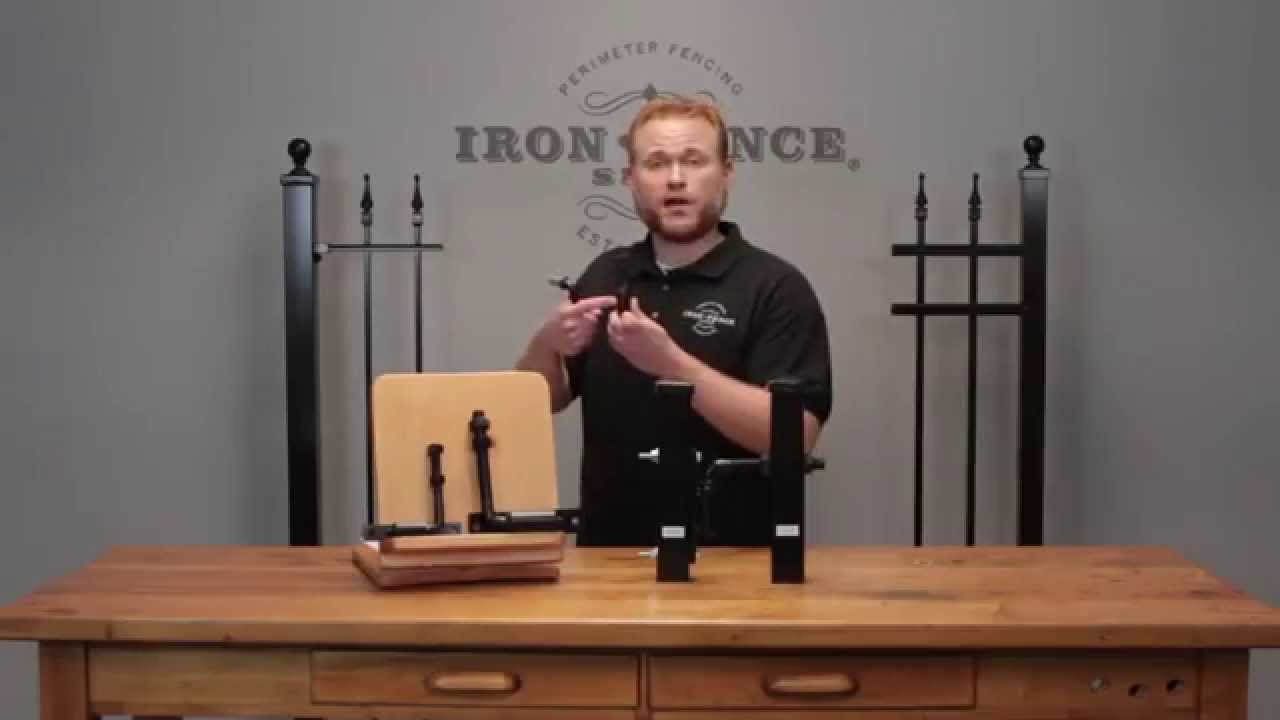 Iron and Aluminum Gate Hinge Options