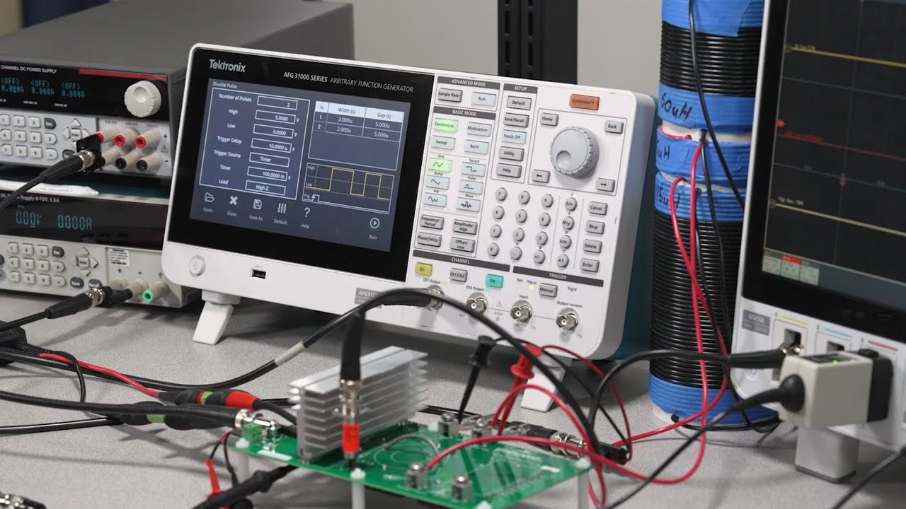 Tektronix Double Pulse Testing - Energy Loss Measurements Demonstration