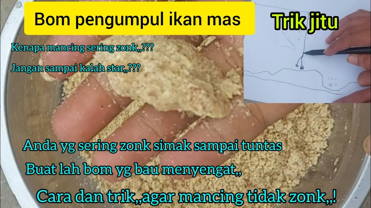 JANGAN SALAH TRIK,,!!! cara bikin bom pengumpul ikan mas,,anda sering zonk coba perhatikan trik nya