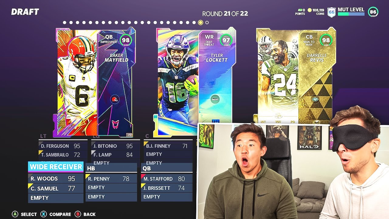 EPIC Blindfold Draft with KayKayEs!  Madden 21