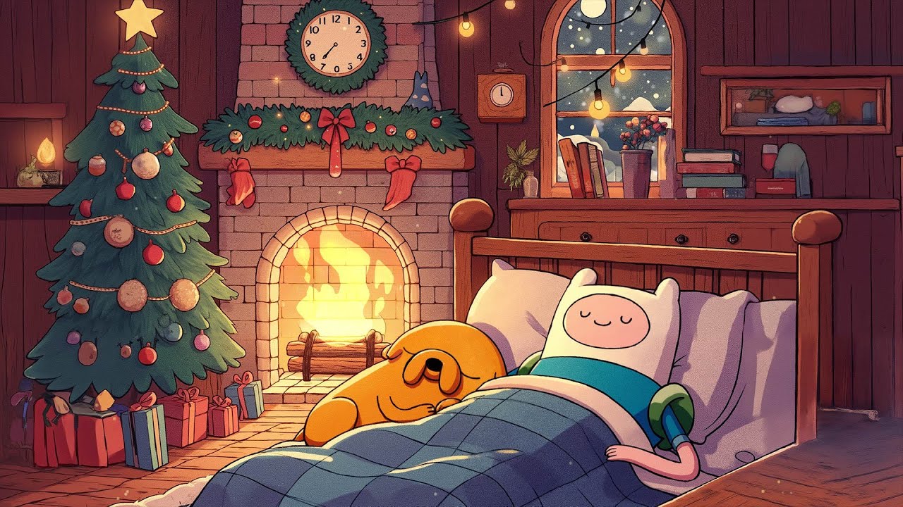 Cozy Winter Vibes 🎄 Sleep Music & Chill Lofi Beats