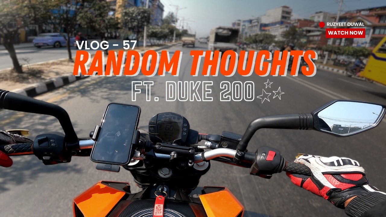 Talking Whatever Comes to Mind While Riding to Office 😅 | Duke 200 Vlog