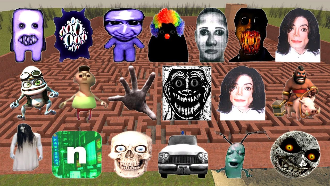 Too Much Nextbot And Nicos Nextbots In MAZE! Garry's Mod