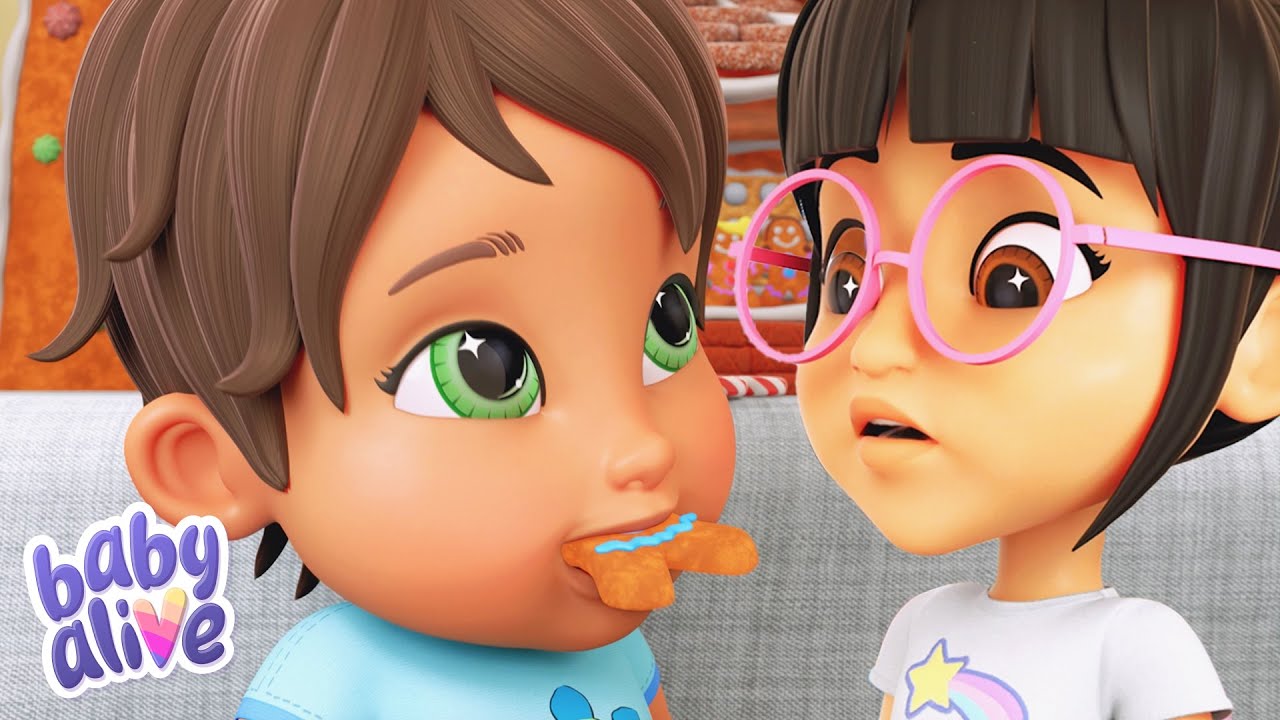 Jolly Gingerbread Contest 🎄 Baby Alive Official 🍼 Christmas Cartoons for Kids ✨ Kids Videos 💕