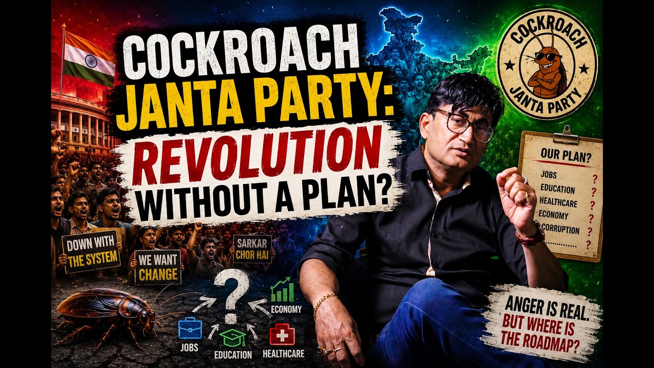 Cockroach Janta Party: Criticism तो बहुत है, Alternative Model कहाँ है? #cjp #cockroachjantaparty