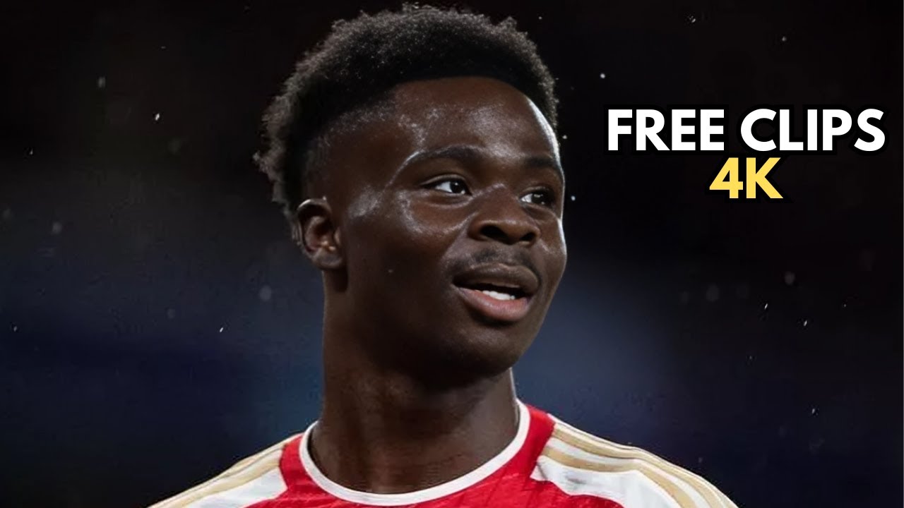 Bukayo Saka Best Arsenal 4k Free Clips For Edits ~ No Watermark Scene Pack
