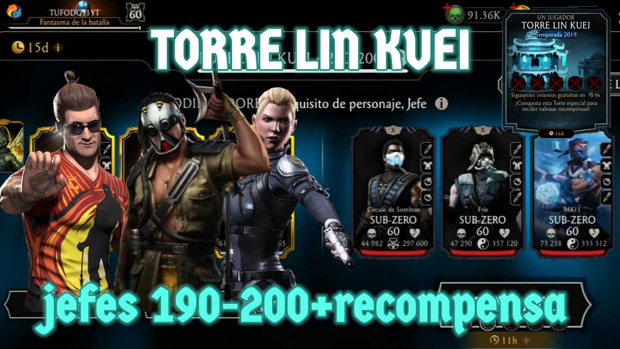 Y MI BRUTALITY 😡 TORRE LIN KUEI VERSION 2019 JEFES 190-200 |MORTAL KOMBAT MOBILE