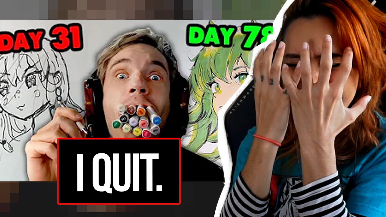 ARTIST REACTS TO PEWDIEPIE 100 DAY DRAW