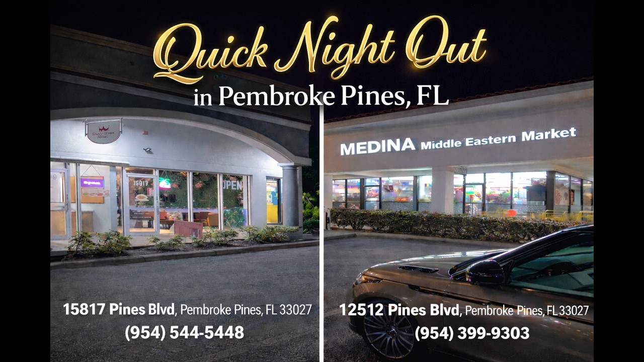 Quick night out dining & shopping in Pembroke Pines, FL!!!