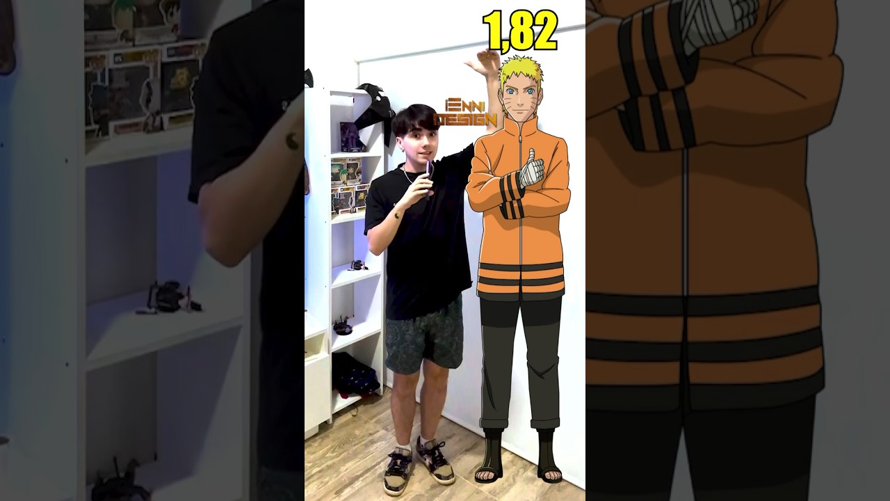 &iquest;CUANTO MIDEN LOS PERSONAJES DE ANIMES? #anime