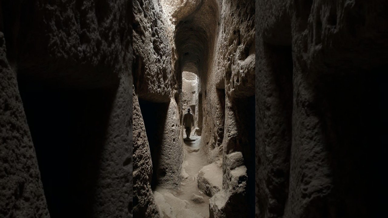 Underground City With Stone Doors Found Beneath Volcano