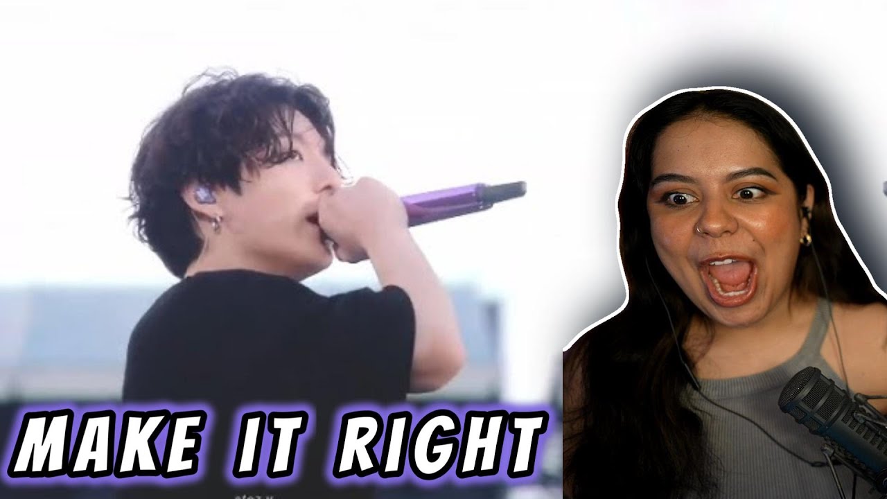 'Make it right' | LIVE PERFORMANCE REACTION