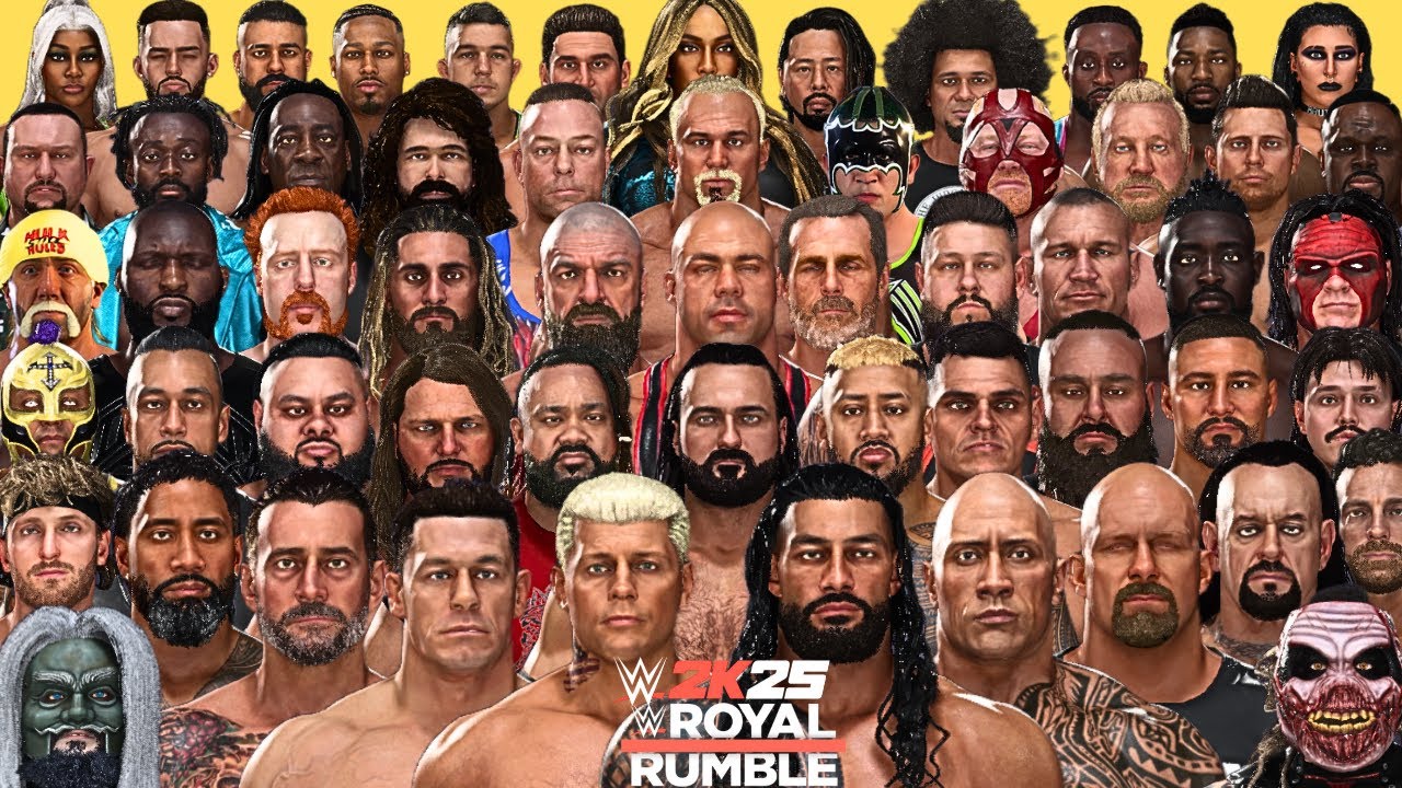WWE 2K25 - 100 Superstars Royal Rumble Match!