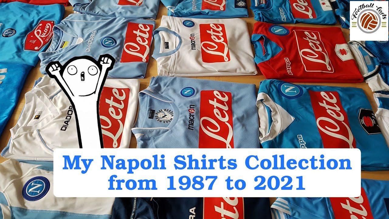 My Napoli Shirt Collection. Name a player of each of the 24 shirts! (Maglia Napoli)