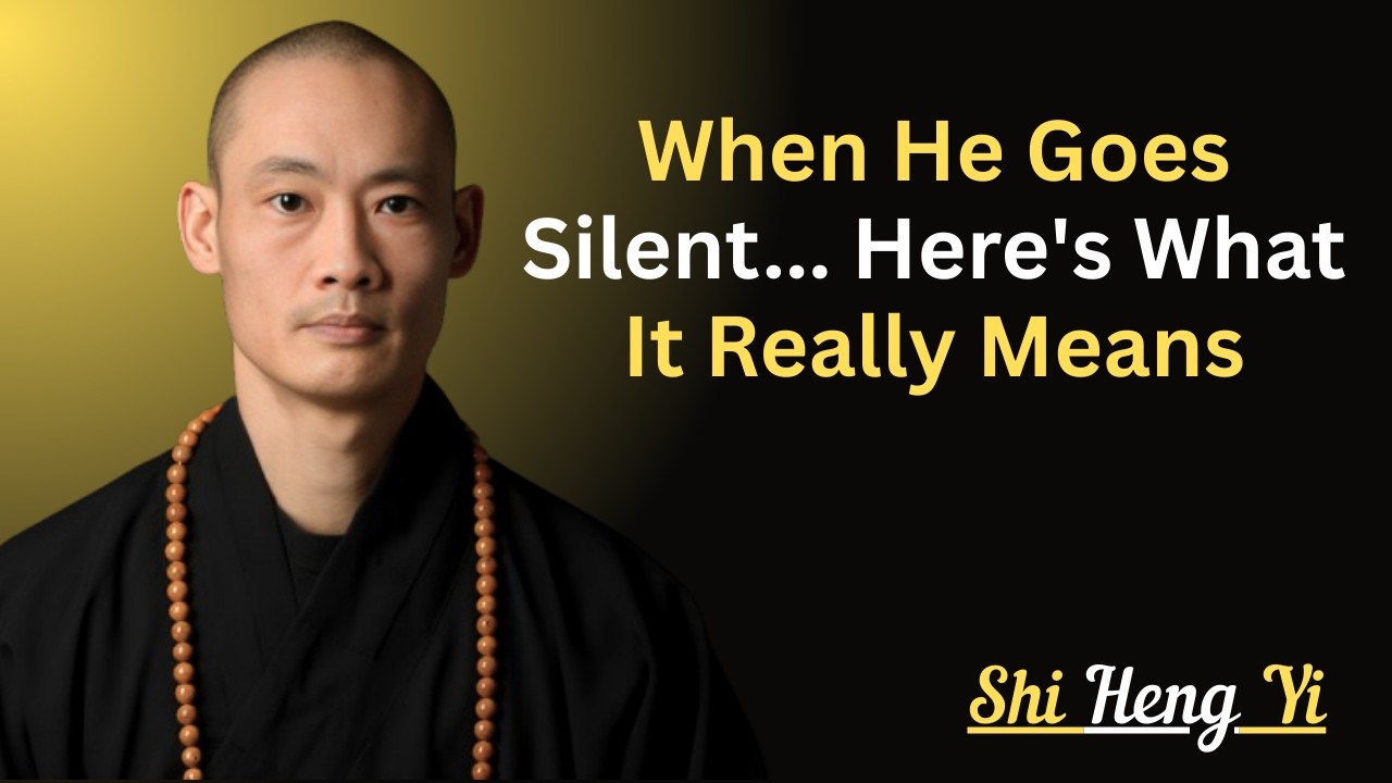 When He Goes Silent... Here's What It Really Means: MOTIVATIONAL SPEECH BY SHI HENG YI