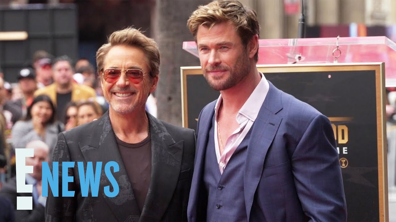 Robert Downey Jr. ROASTS Chris Hemsworth at Walk of Fame Ceremony: 