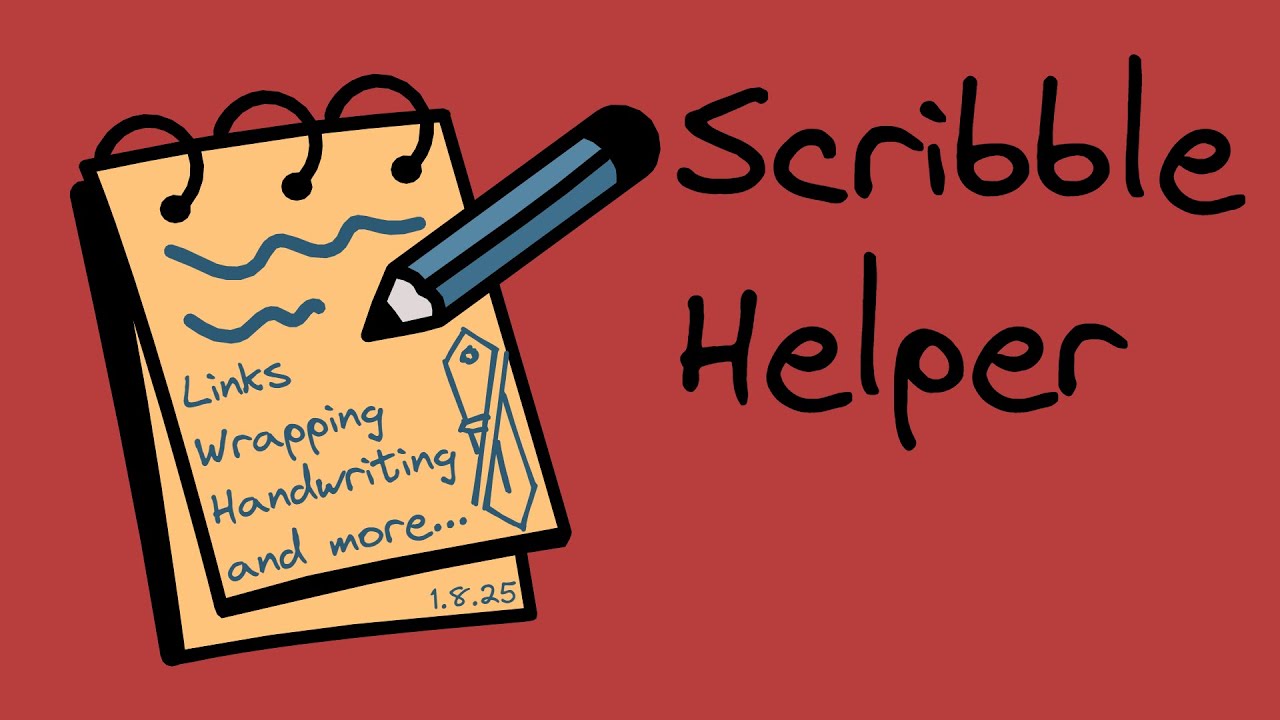Obsidian-Excalidraw 1.8.25 - QoL Improvements: Scibble Helper and Multi-Link support