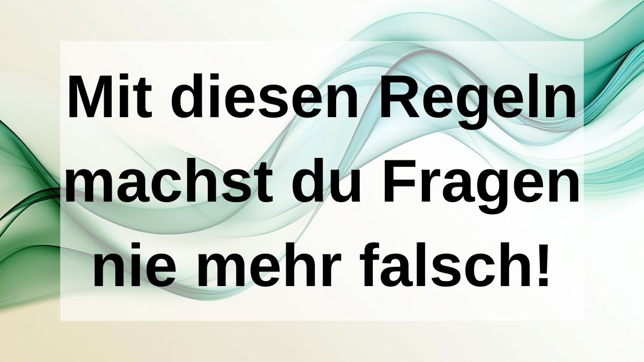 Fragen auf Englisch stellen: Bildung von W-Fragen, Entscheidungsfragen, Best&auml;tigungsfragen