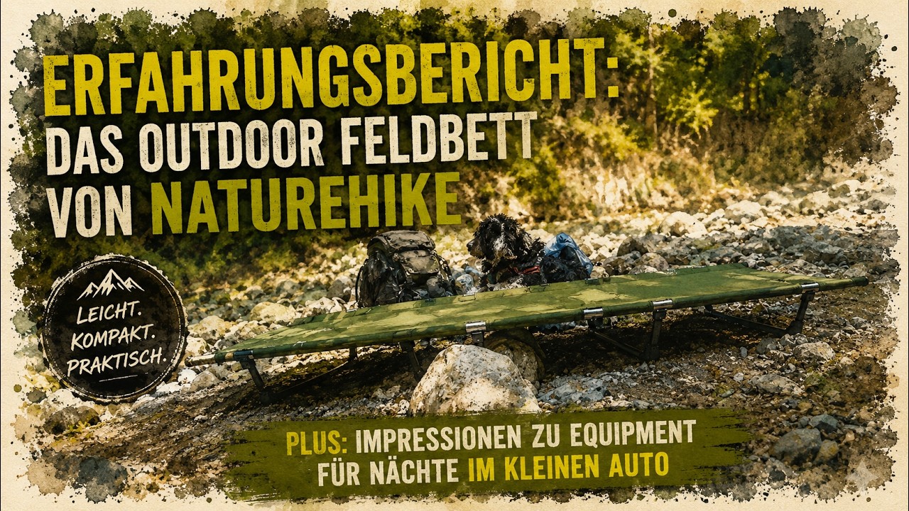 Equipment Tipp #7 | Erfahrungen zum Naturehike Campingbett | Impressionen zum Feldbett