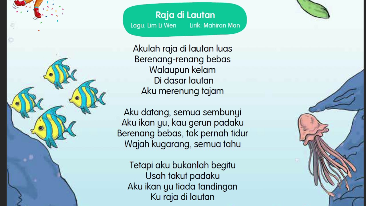 LAGU KSSR PENDIDIKAN MUZIK TAHUN 5 - RAJA DI LAUTAN + MINUS ONE