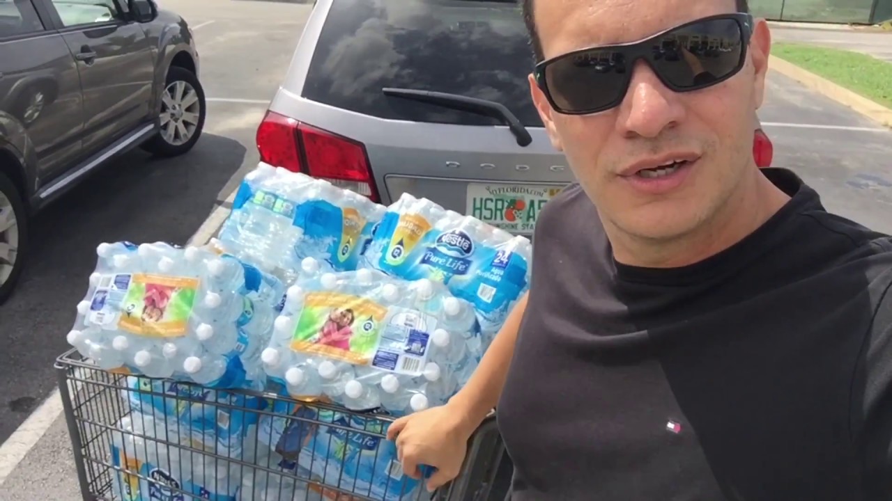 Preparando-se para o Furacão Irma - Já sem Água e sem Gasolina - Hurricane Irma