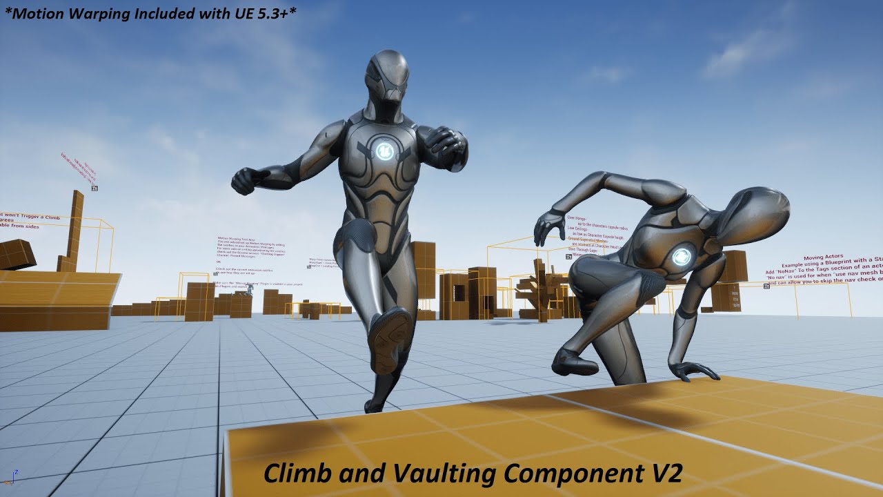 UE5 Climbing and Vaulting Component V2 - Showcase (Unreal Marketplace Asset)