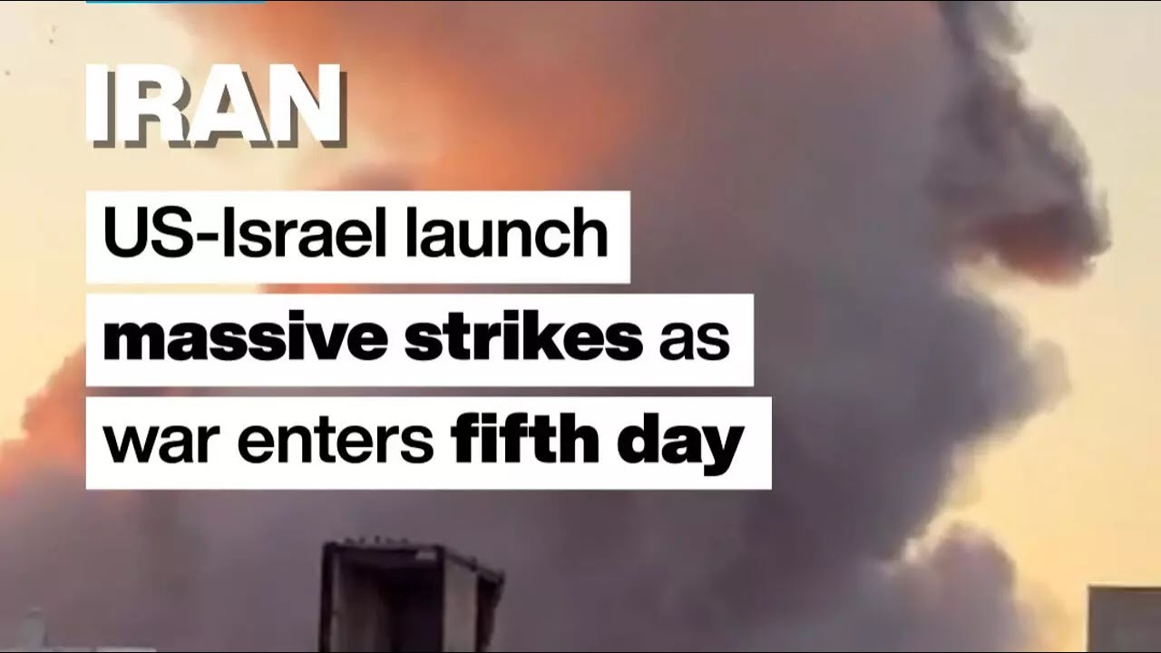 US-Israel launch massive strikes on Iran as war enters fifth day &bull; FRANCE 24 English