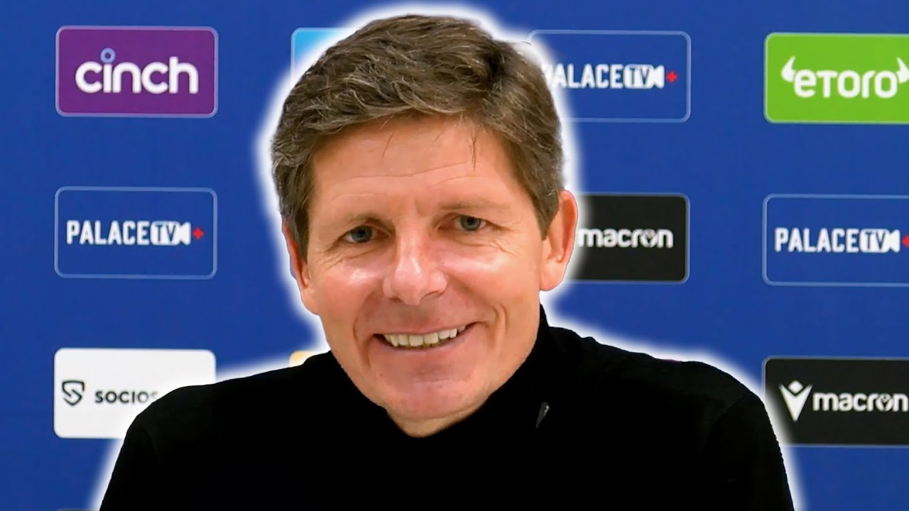 'I told Olise to shoot near post IN THE SHOWER!' | Oliver Glasner | Crystal Palace 4-0 Man Utd