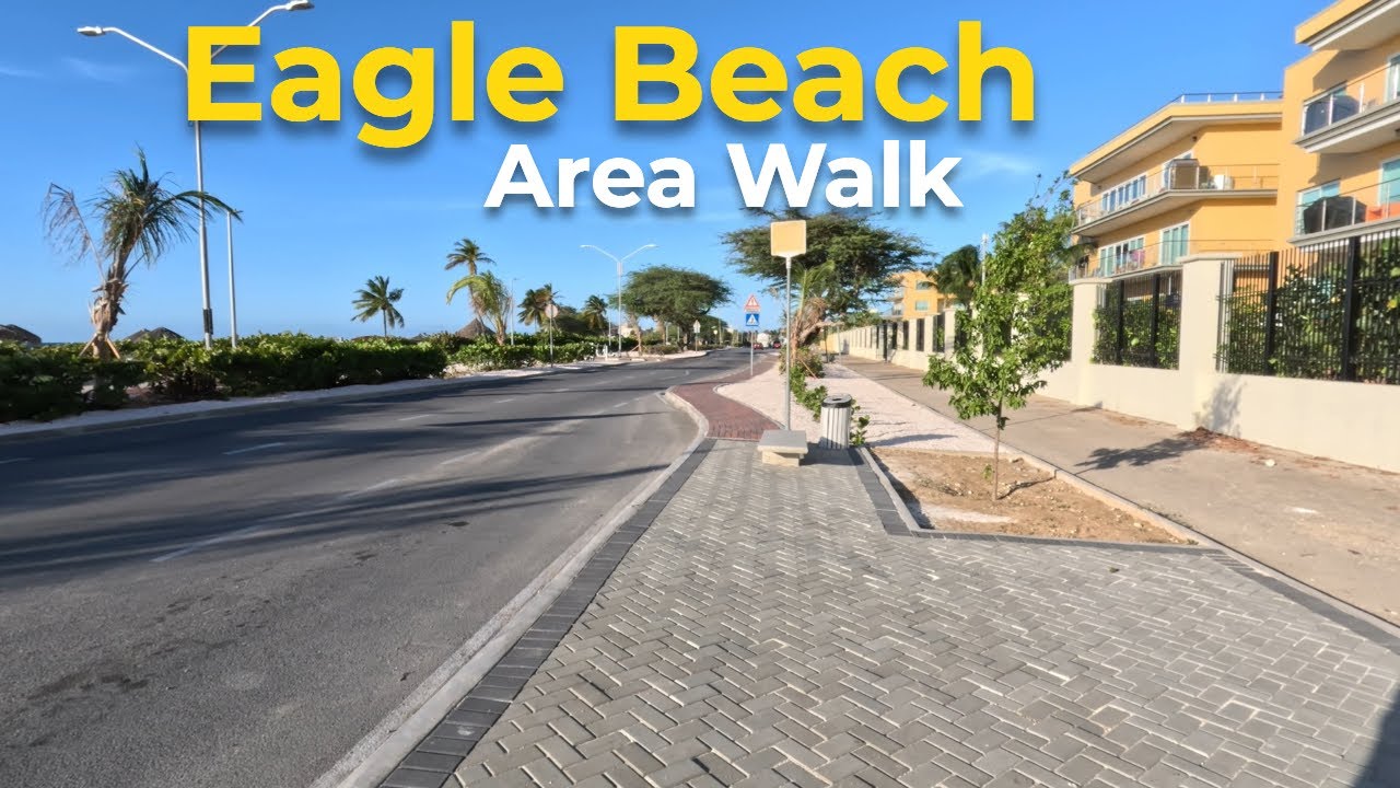 ARUBA Eagle Beach street side walk