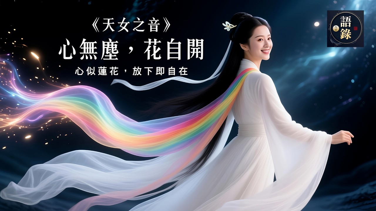 《天女之音｜心無塵，花自開》空靈女聲｜心似蓮花，放下即自在｜語錄均霑