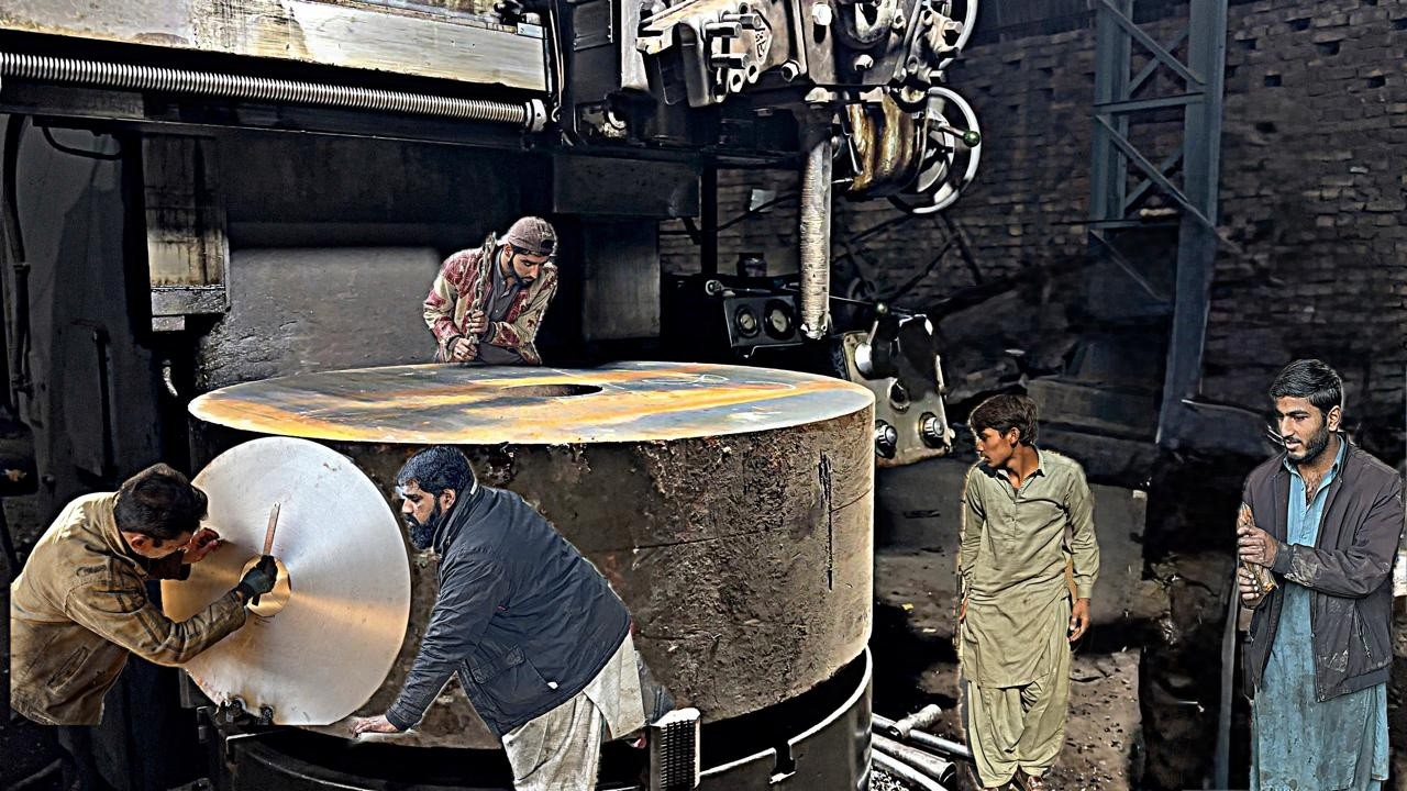 From RAW Steel to Heavy Duty Machining Process with 100yrs old British Vertical Lathe