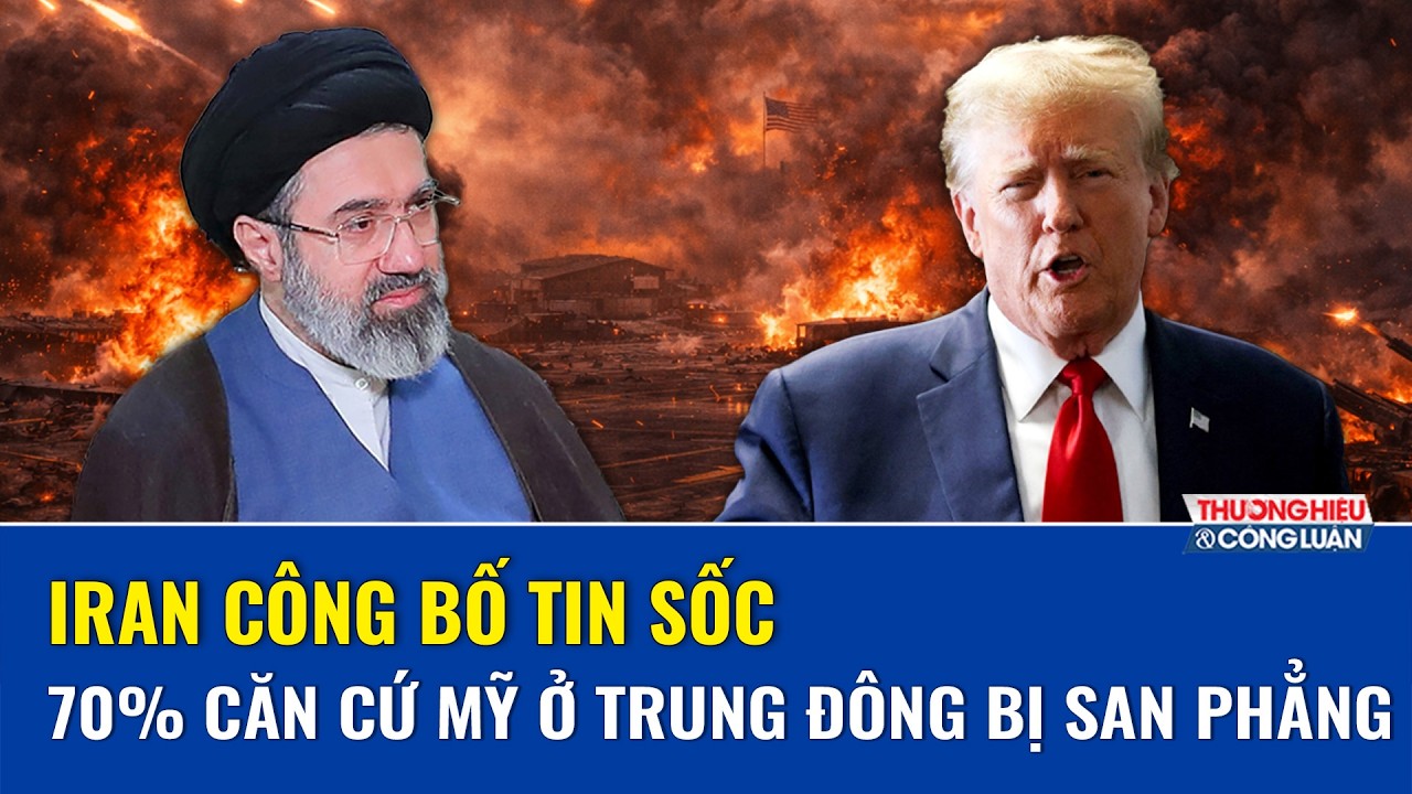 Iran tuyên bố hủy diệt 70% căn cứ quân sự và loạt “đầu não” Mỹ tại Trung Đông | THCL