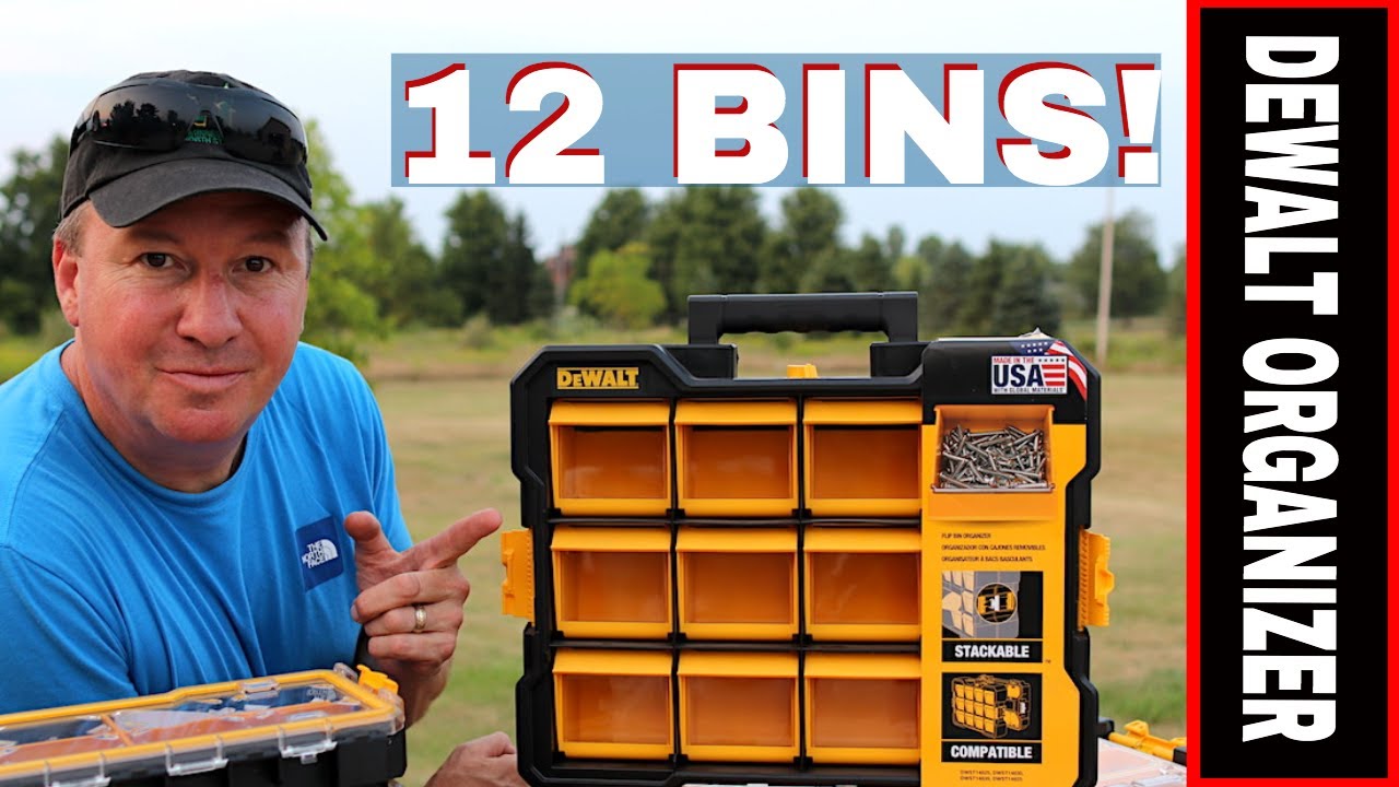 TRULY AMAZING SMALL PARTS ORGANIZER  // DEWALT 12-COMPARTMENT FLIP BIN 