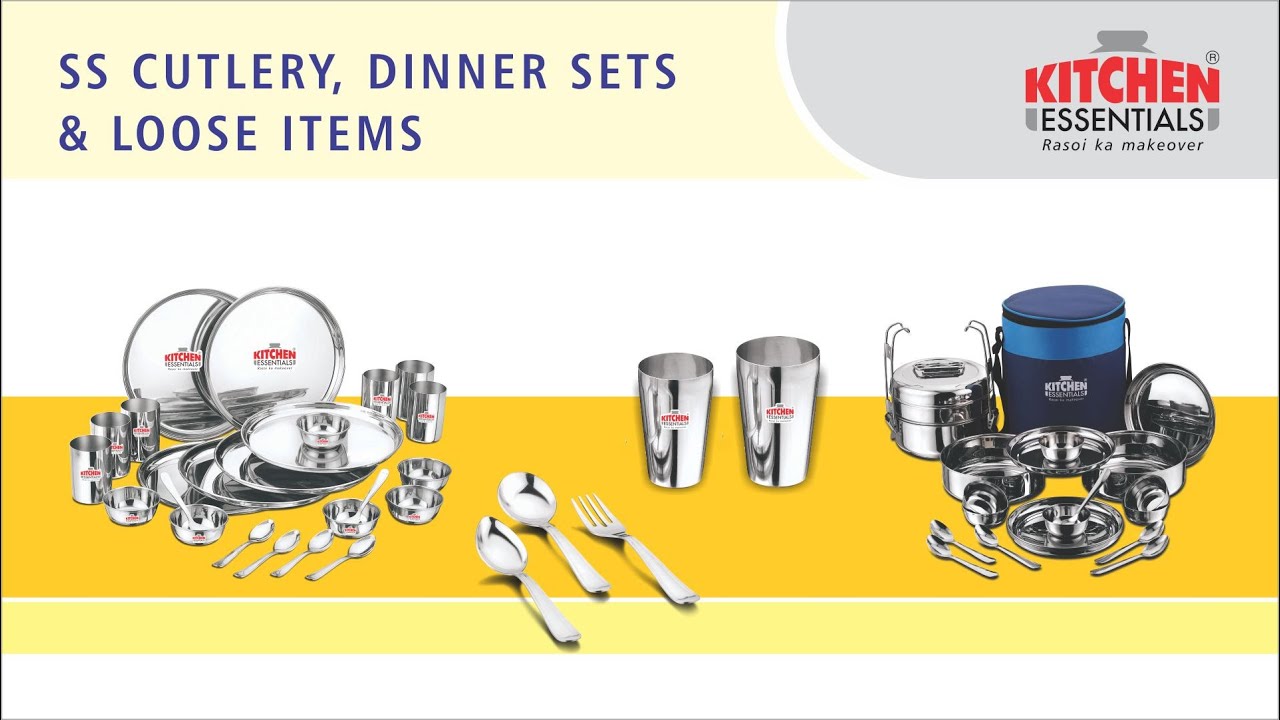Kitchen Essentials I Stainless Steel Cutlery, Dinner Sets & Loose Items