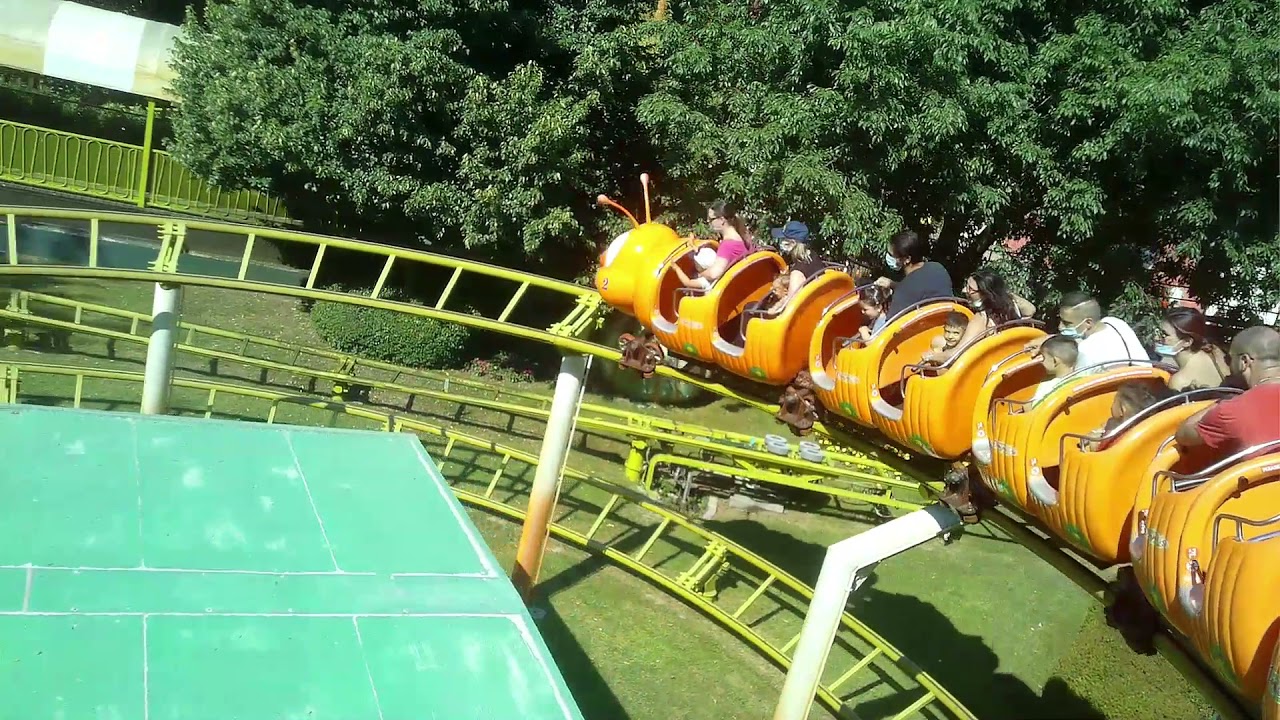 Ortobruco Tour Roller Coaster POV , World's Longest Wacky Worm Gardaland Theme Park Italy