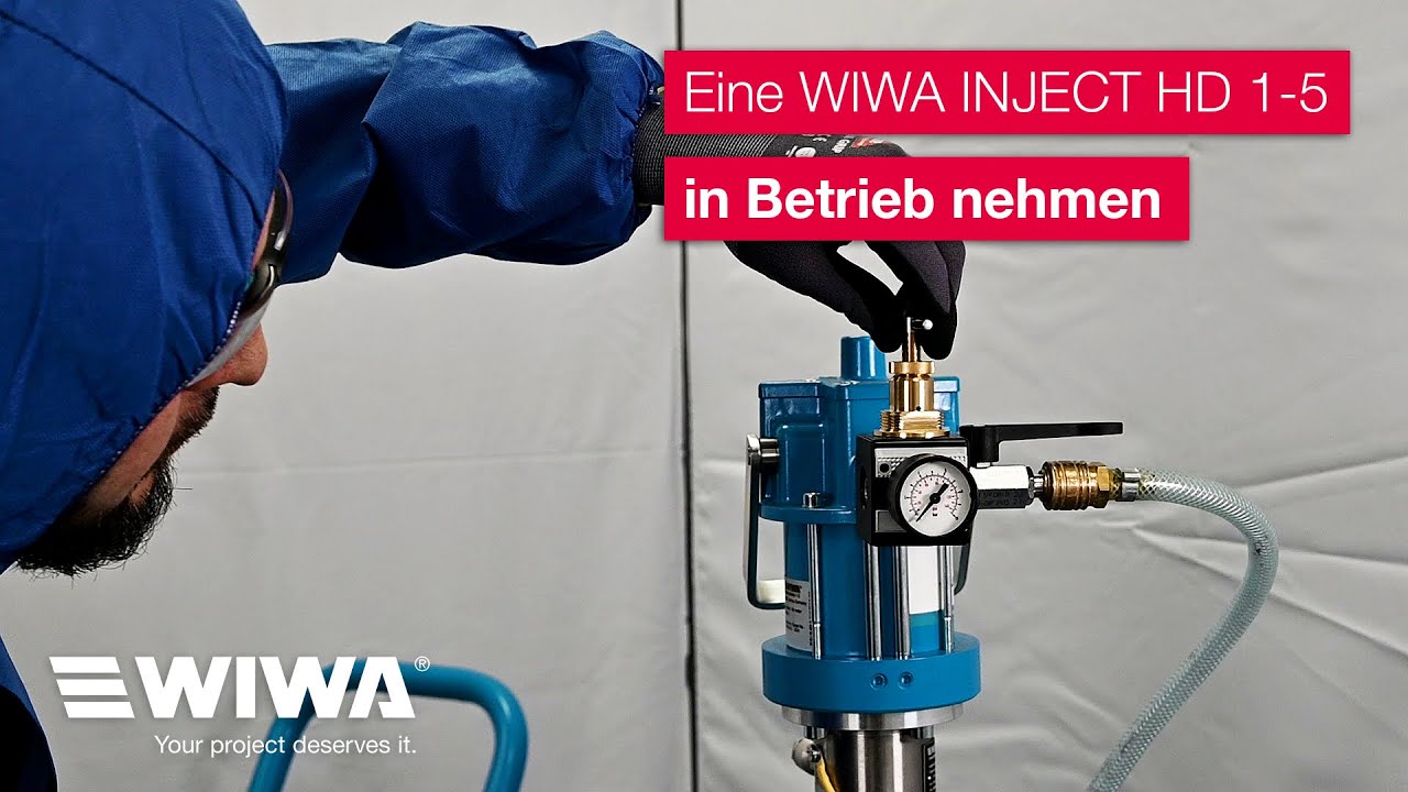 Inbetriebnahme einer WIWA INJECT HD 1/HD 2/ HD 3/ HD 4/ HD 5