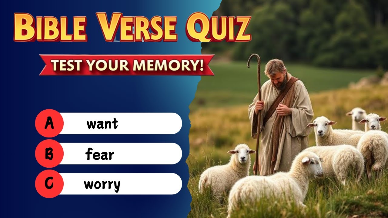 Bible Verse Quiz – Test Your Scripture Knowledge! | Bible Trivia for Kids & Parents